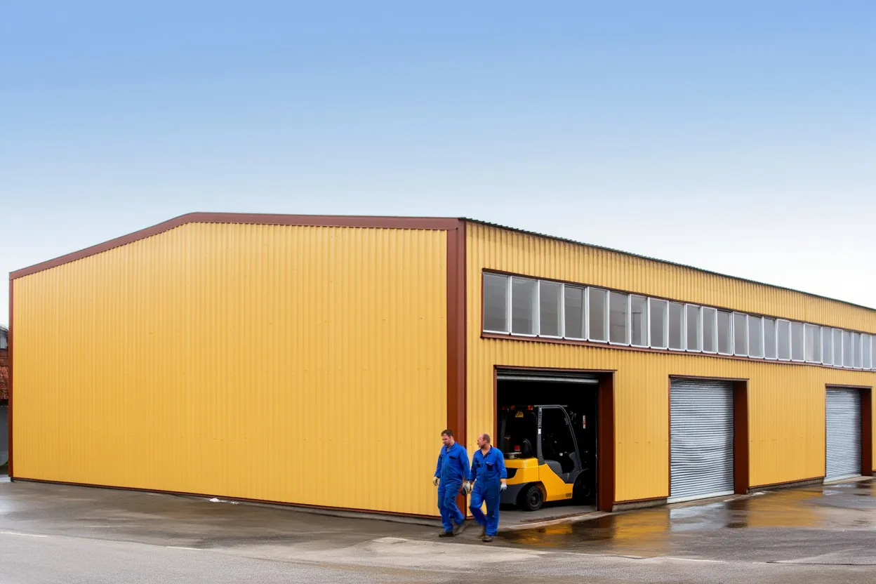 Ангар из сэндвич-панелей